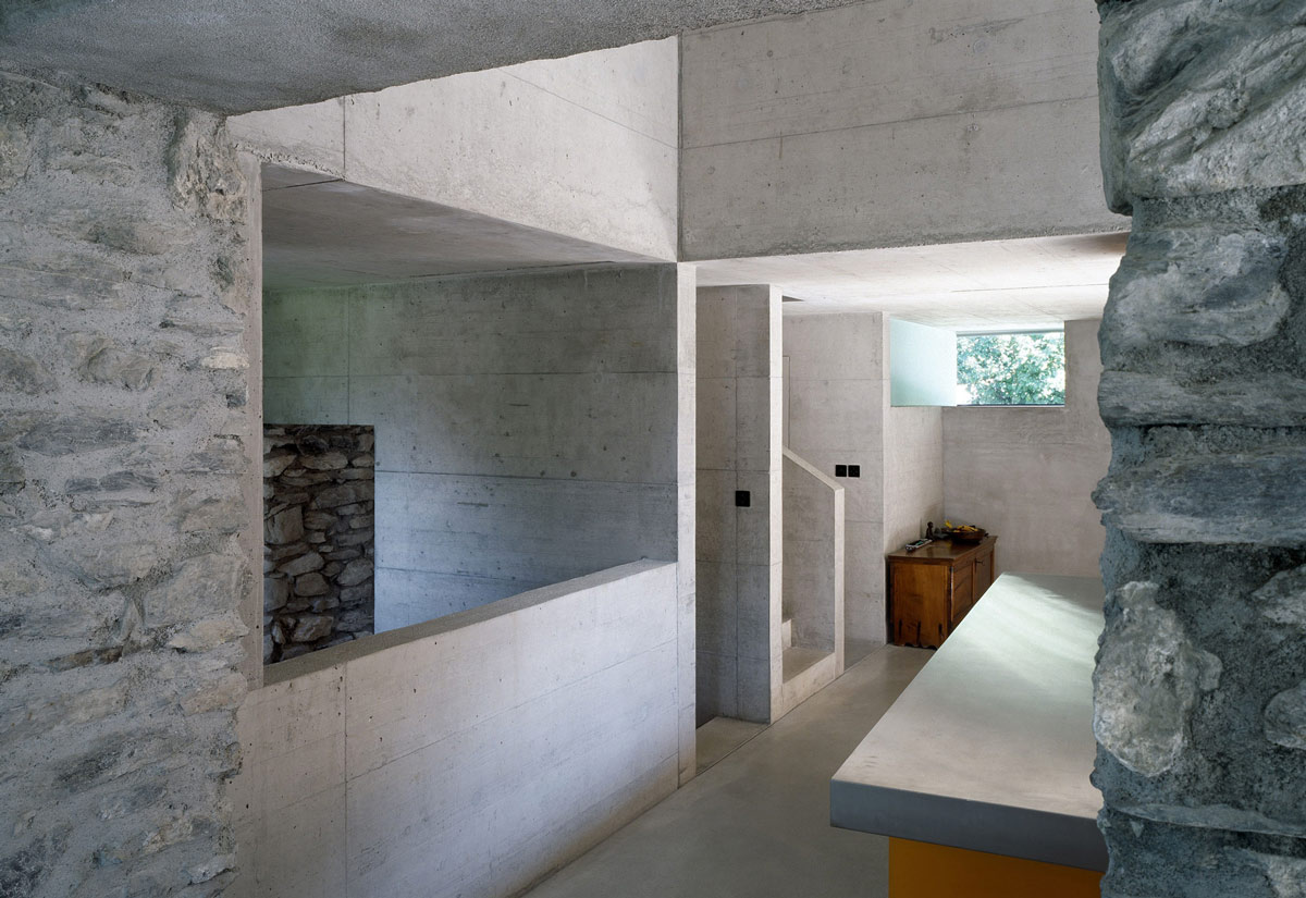 Kitchen, Renovation in Chamoson, Switzerland by Savioz Fabrizzi Architecte
