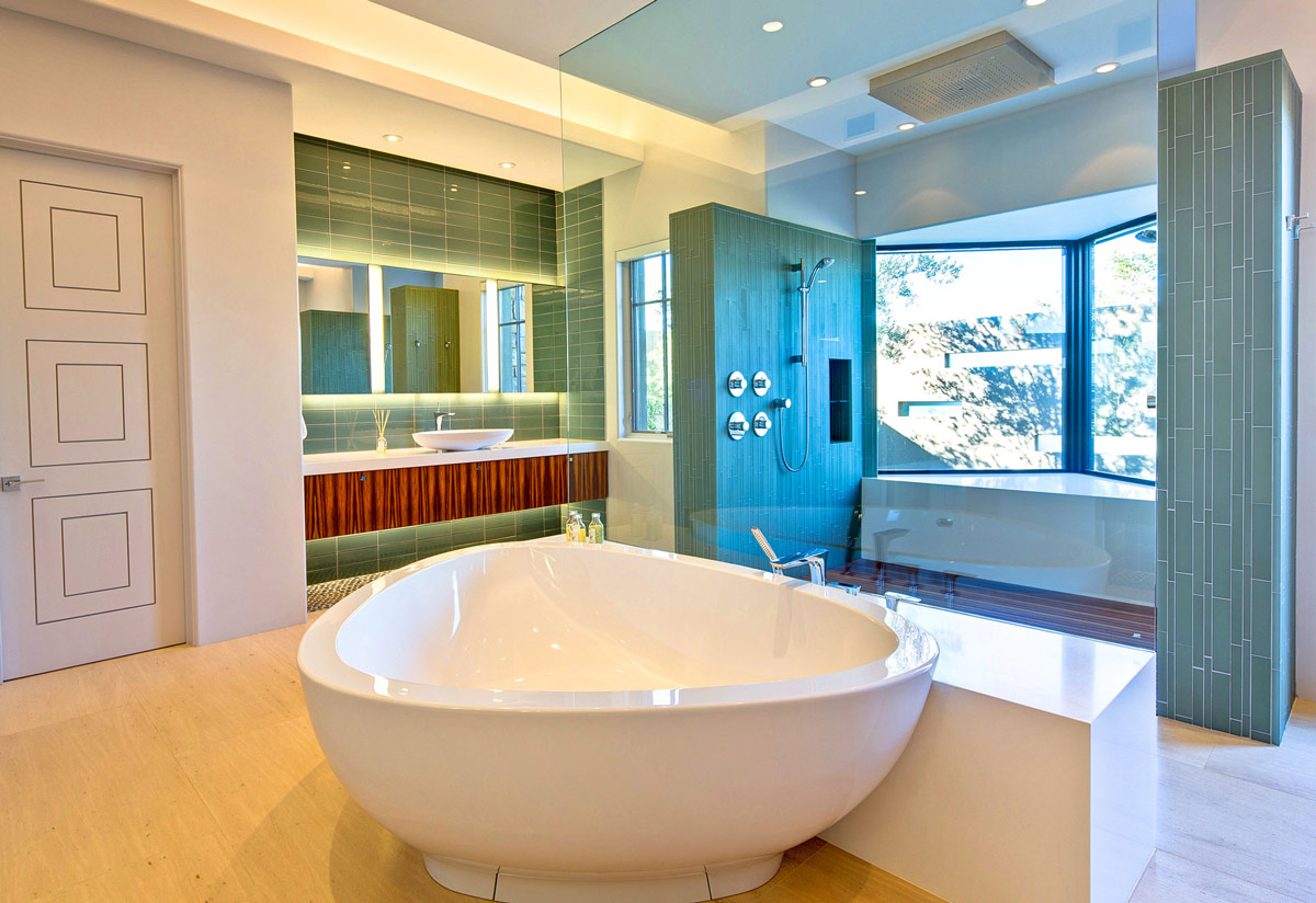 Bath, Glass Shower, Ironwood Estate in Paradise Valley, Arizona by Kendle Design Collaborative