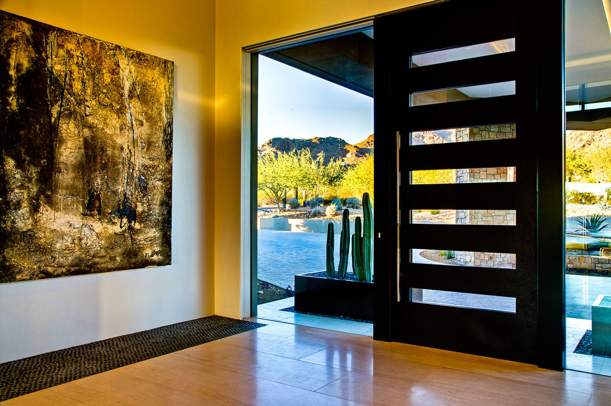 Front Door, Art, Ironwood Estate in Paradise Valley, Arizona by Kendle Design Collaborative