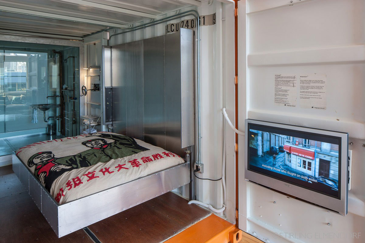 Metal Folding Bed, SF Loft in San Francisco, California by Wardell + Sagan Projekt