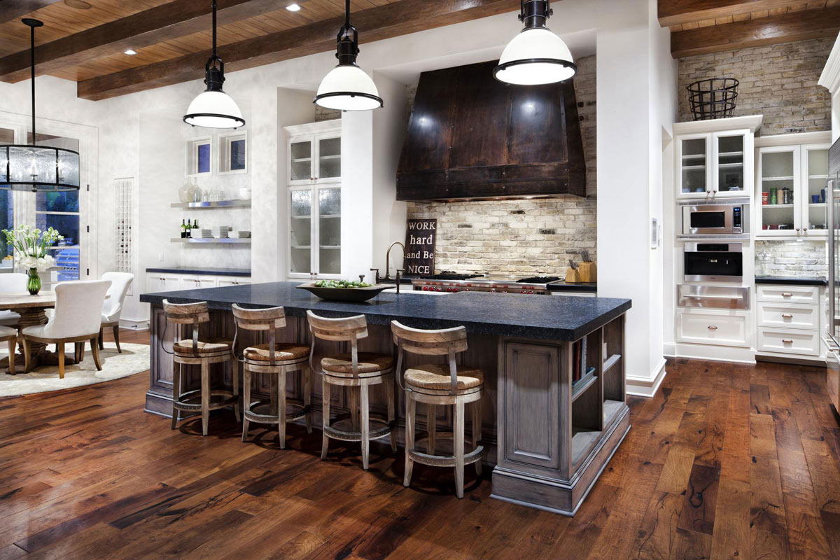 Kitchen, Island, Breakfast Bar, Hill Country Modern in Austin, Texas