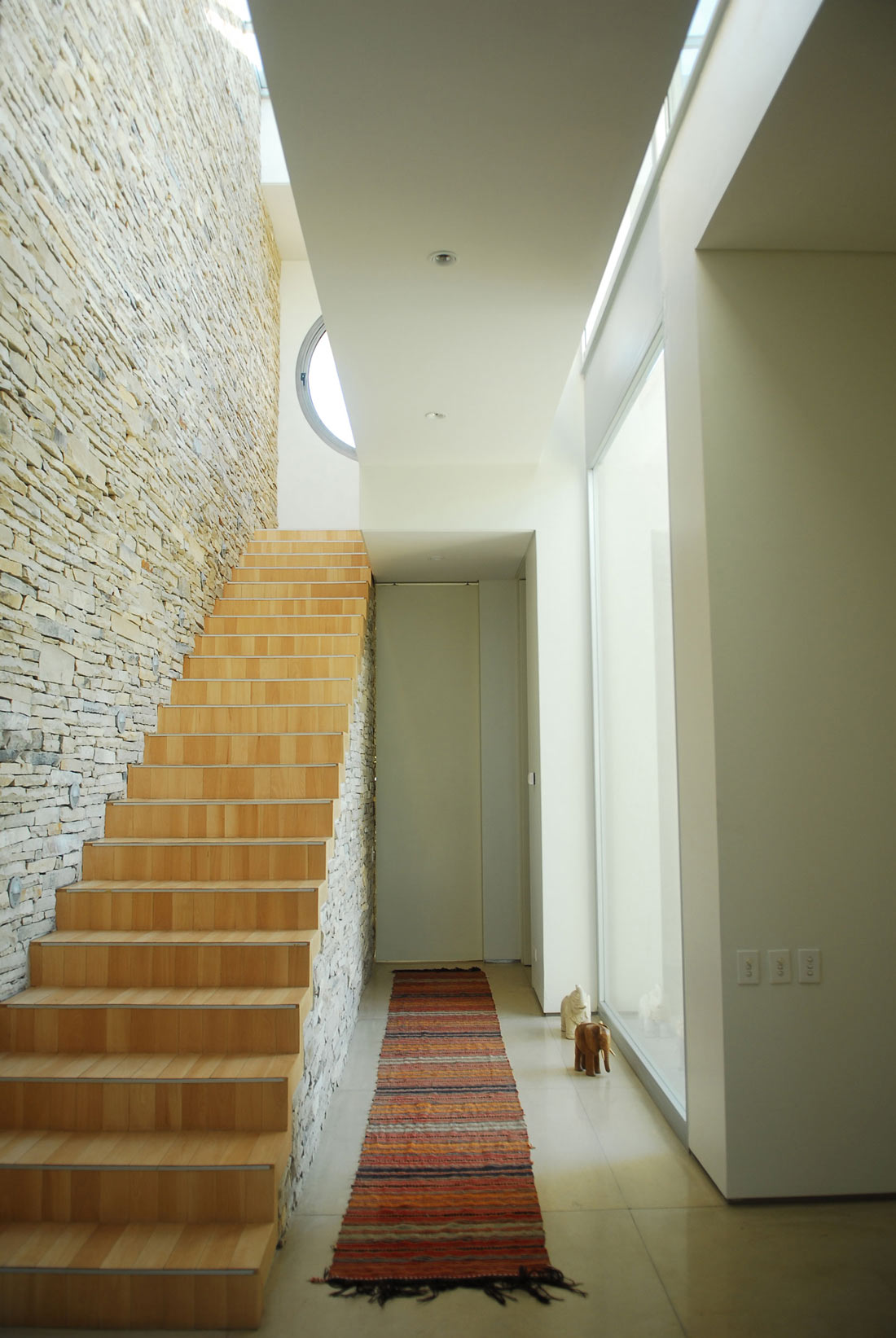 Stairs, Modern Riverside House in Buenos Aires, Argentina