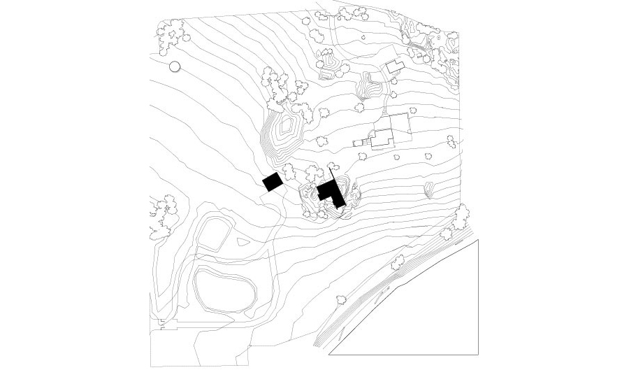 Site Plan, The Pierre on San Juan Island by Olson Kundig Architects