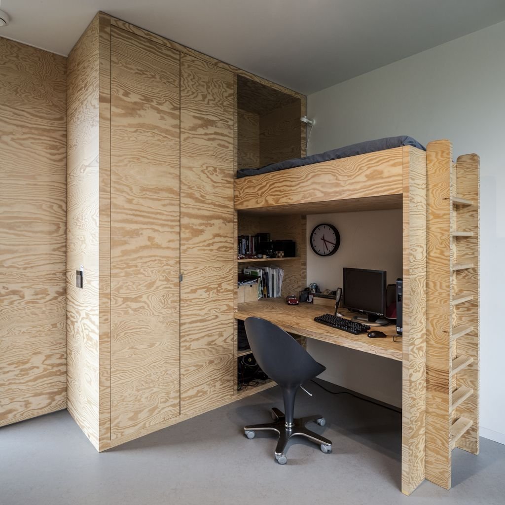 Bunk Bed, Home Office, Energy Efficient Home in Bloemendaal, The Netherlands
