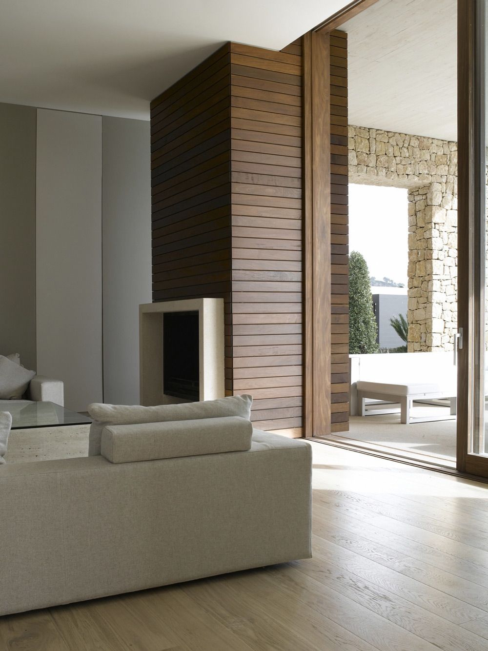 Living Space, Contemporary Fireplace, Contemporary Home in Monasterios, Spain