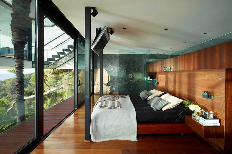 Bedroom, Spectacular Oceanfront Home in Tossa De Mar, Spain