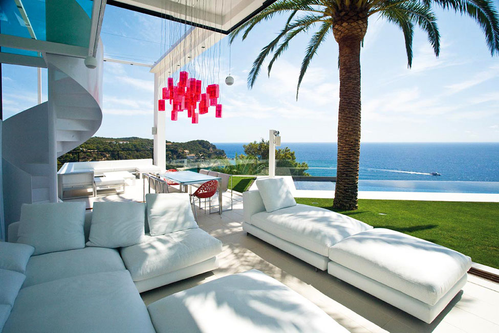 Sofas, Lighting, Sea Views, Spectacular Oceanfront Home in Tossa De Mar, Spain