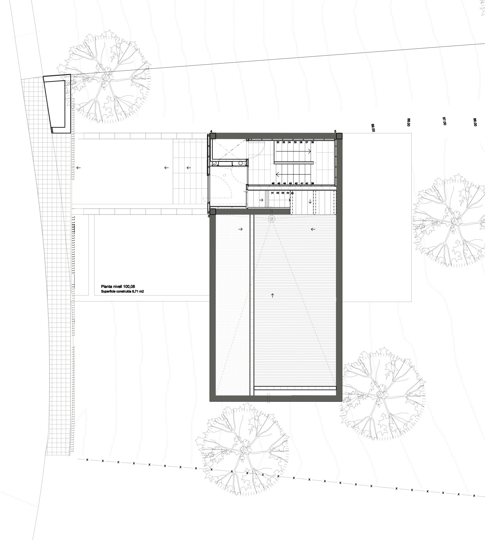 Floor Plan, Concrete Home in Sant Pol de Mar, Spain