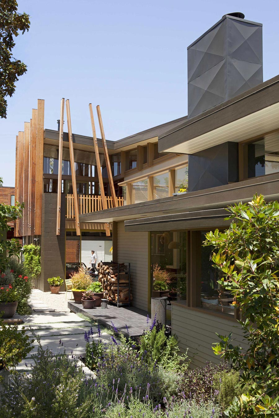 Wood Store, Terrace, Wonderful Renovation and Addition in Venice, California