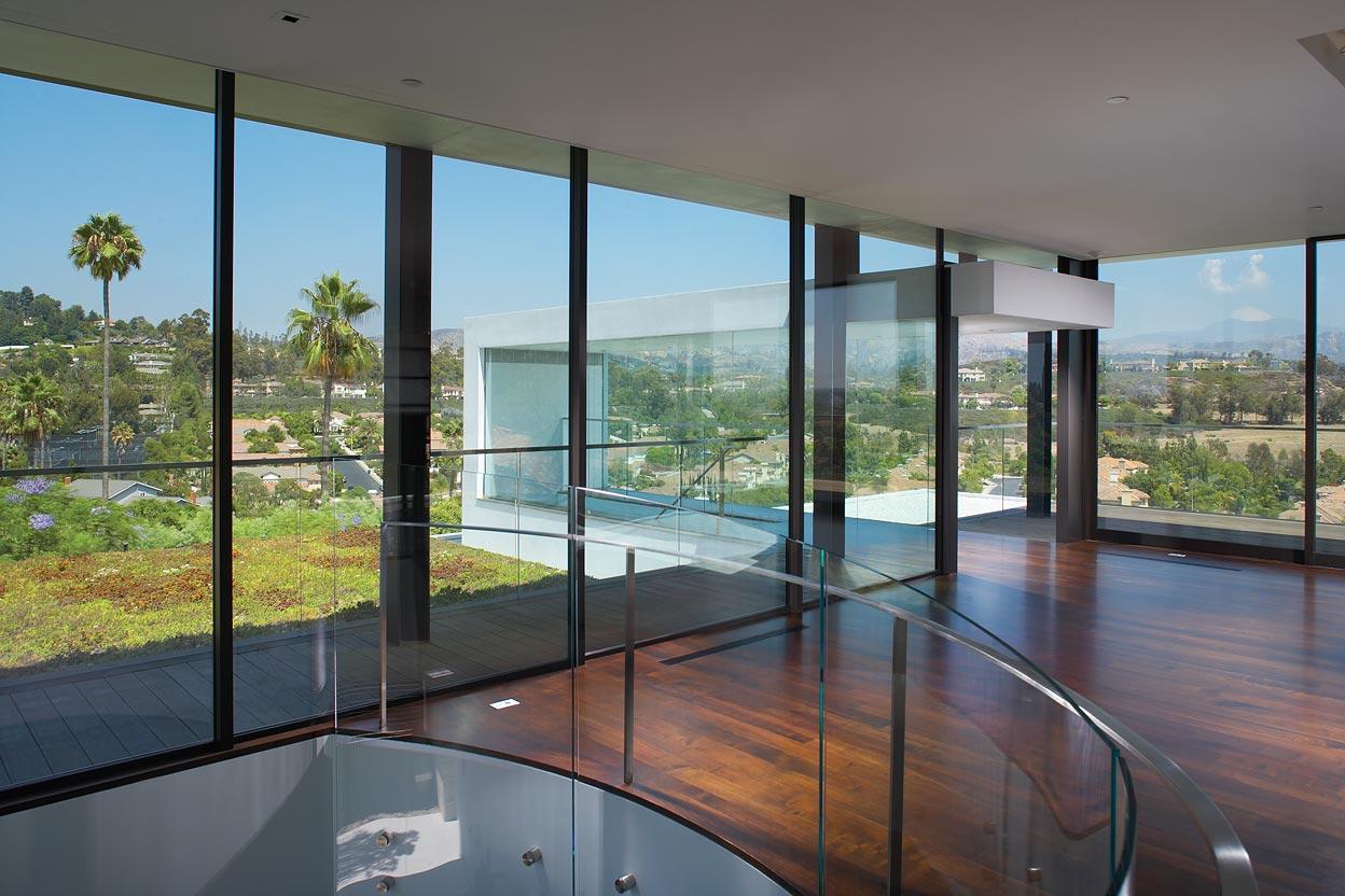 Wooden Floors, Glass Walls, Views, Remodel and Addition in Orange County, California