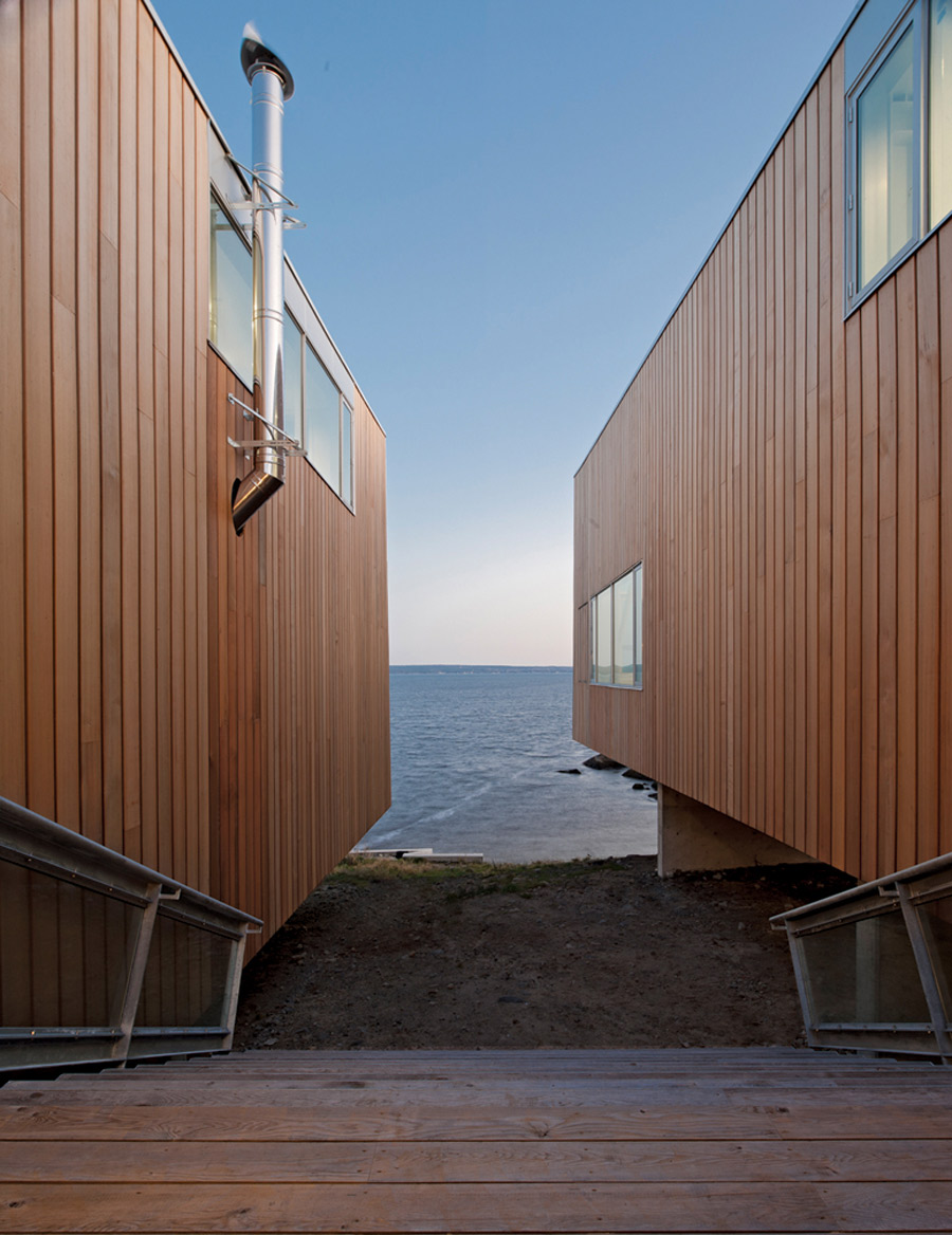 Wooden Steps, Sea View, Home in Port Mouton, Nova Scotia