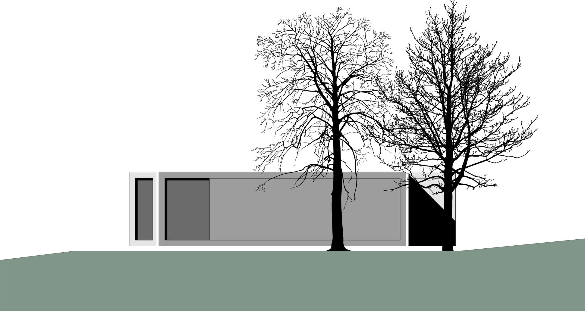 Elevation, Container House in Kall, Germany