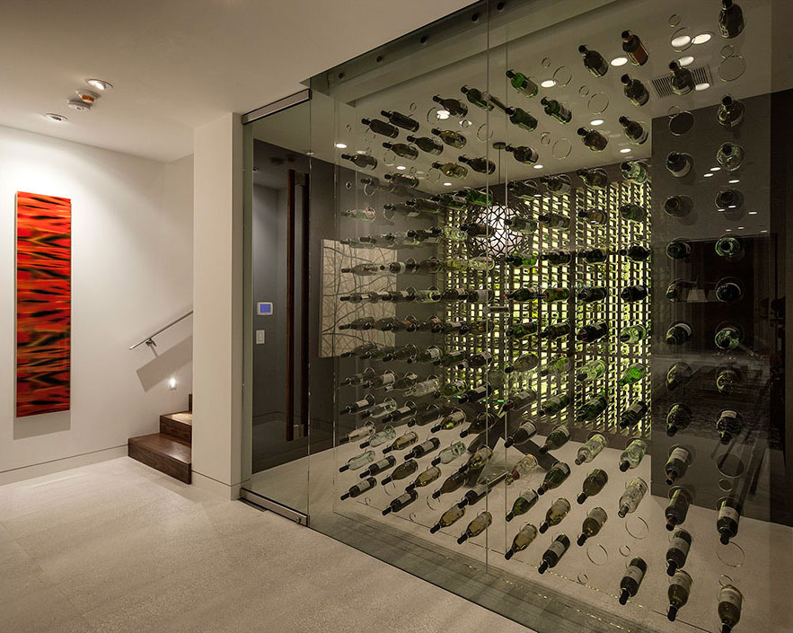 Wine Room, Magnificent Modern Home on Sunset Strip