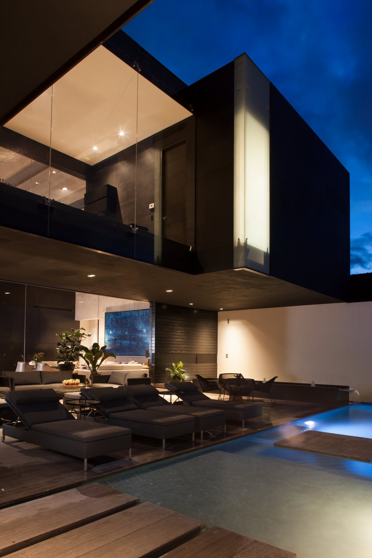 Pool, Terrace, Lighting, Stylish Contemporary Home in Garza Garcia, Mexico