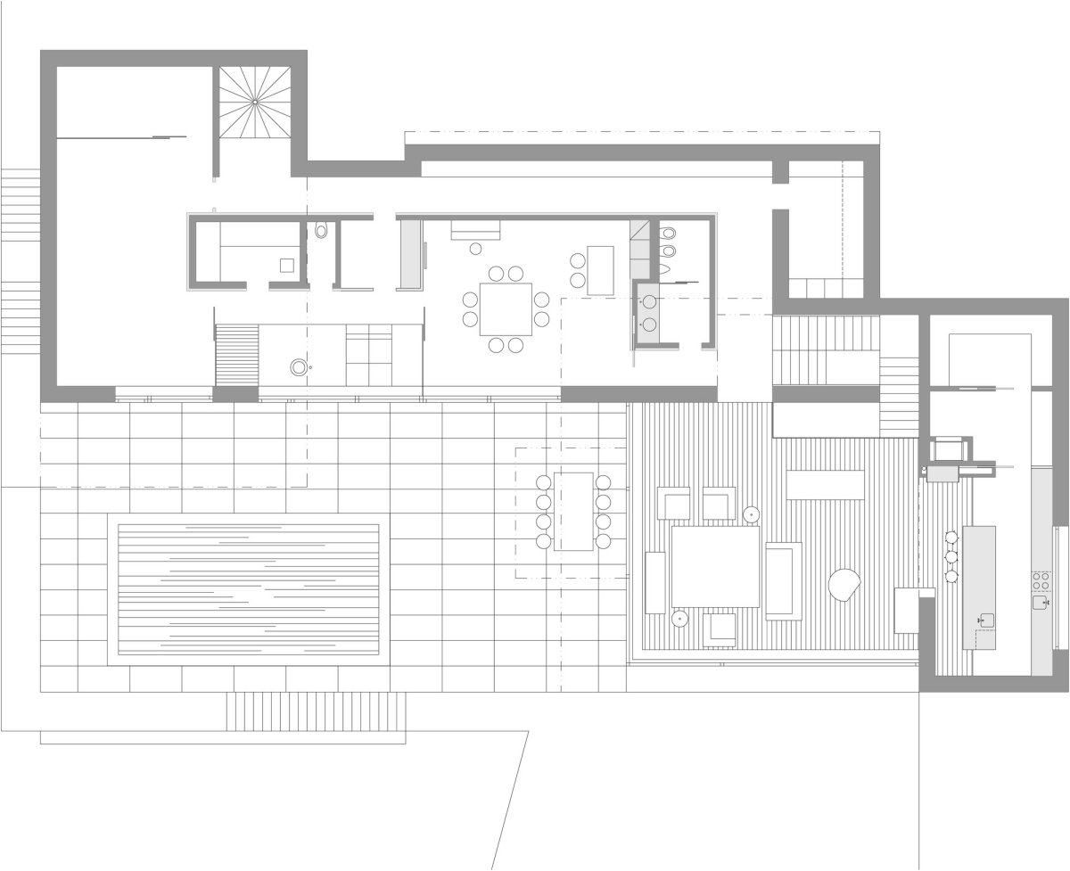 Ground Floor Plan, Home in Decín, Czech Republic