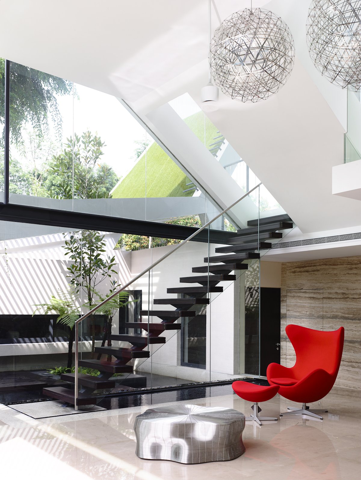 Modern, Stairs, Water Feature, Home in Singapore