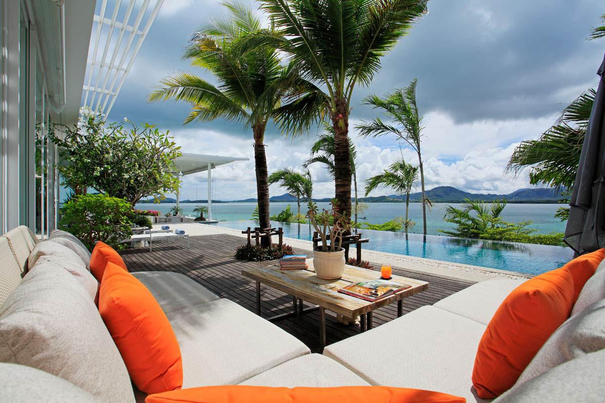 Beautiful Water Views, Pool, Terrace, Oceanfront Villa in Phuket, Thailand