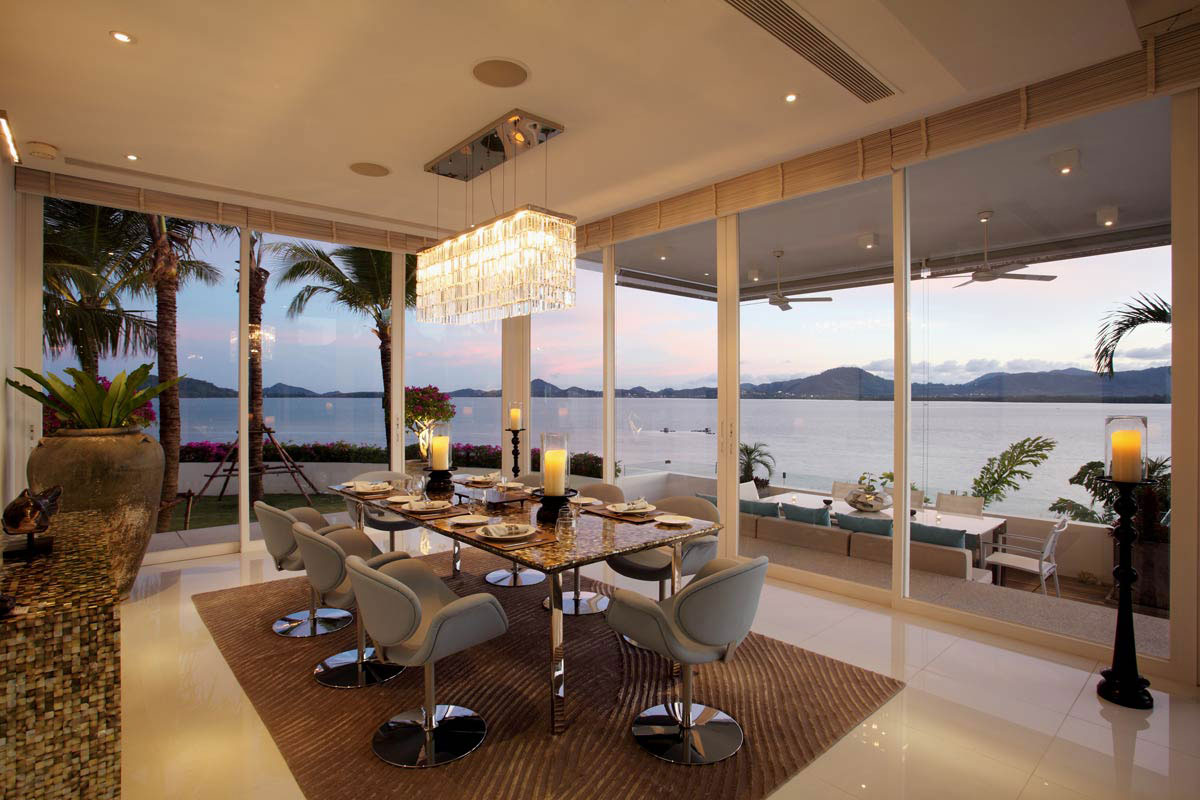 aDining Table, Oceanfront Villa in Phuket, Thailand