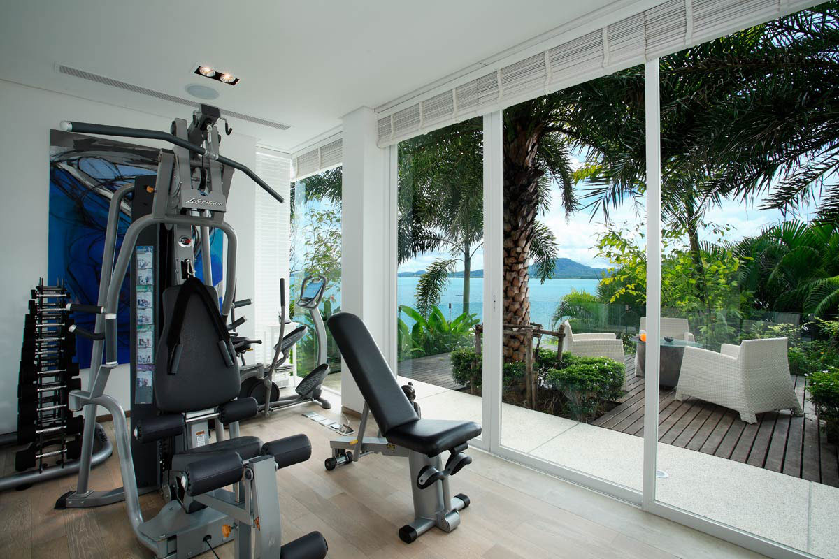 Gym, Oceanfront Villa in Phuket, Thailand