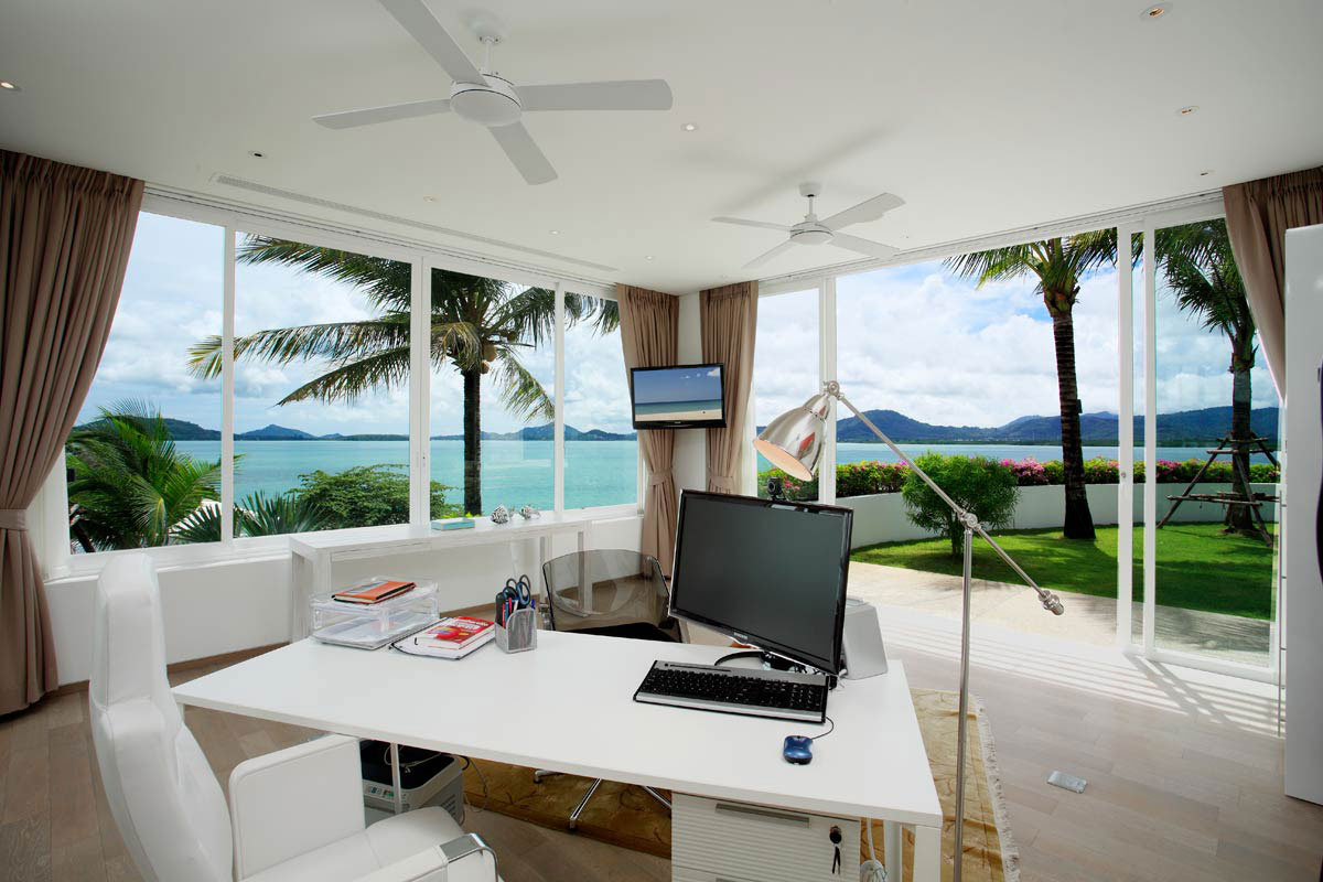 Home Office, Oceanfront Villa in Phuket, Thailand