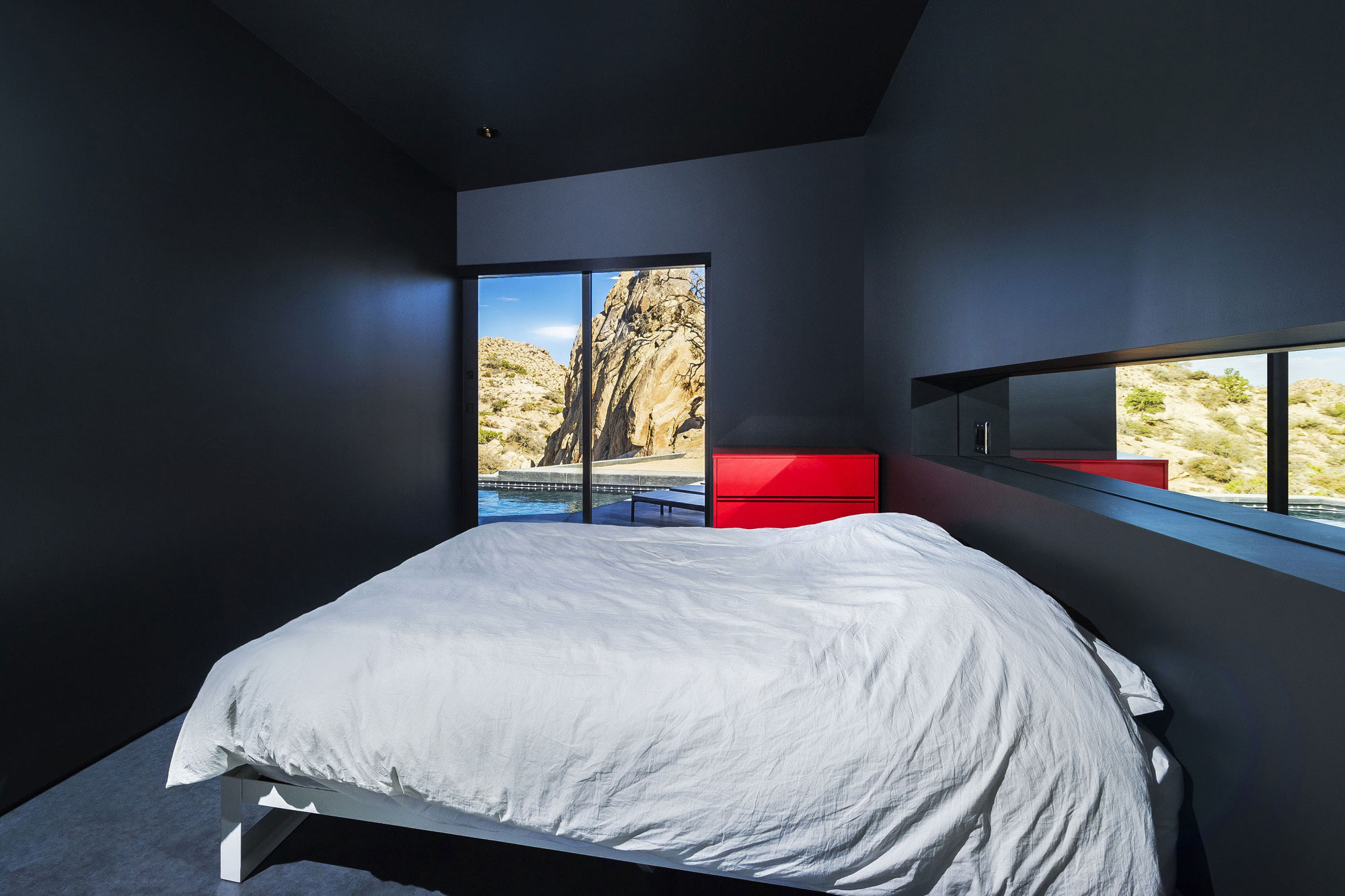 Bedroom, Glass Sliding Doors, Mountain Home in Twentynine Palms, California