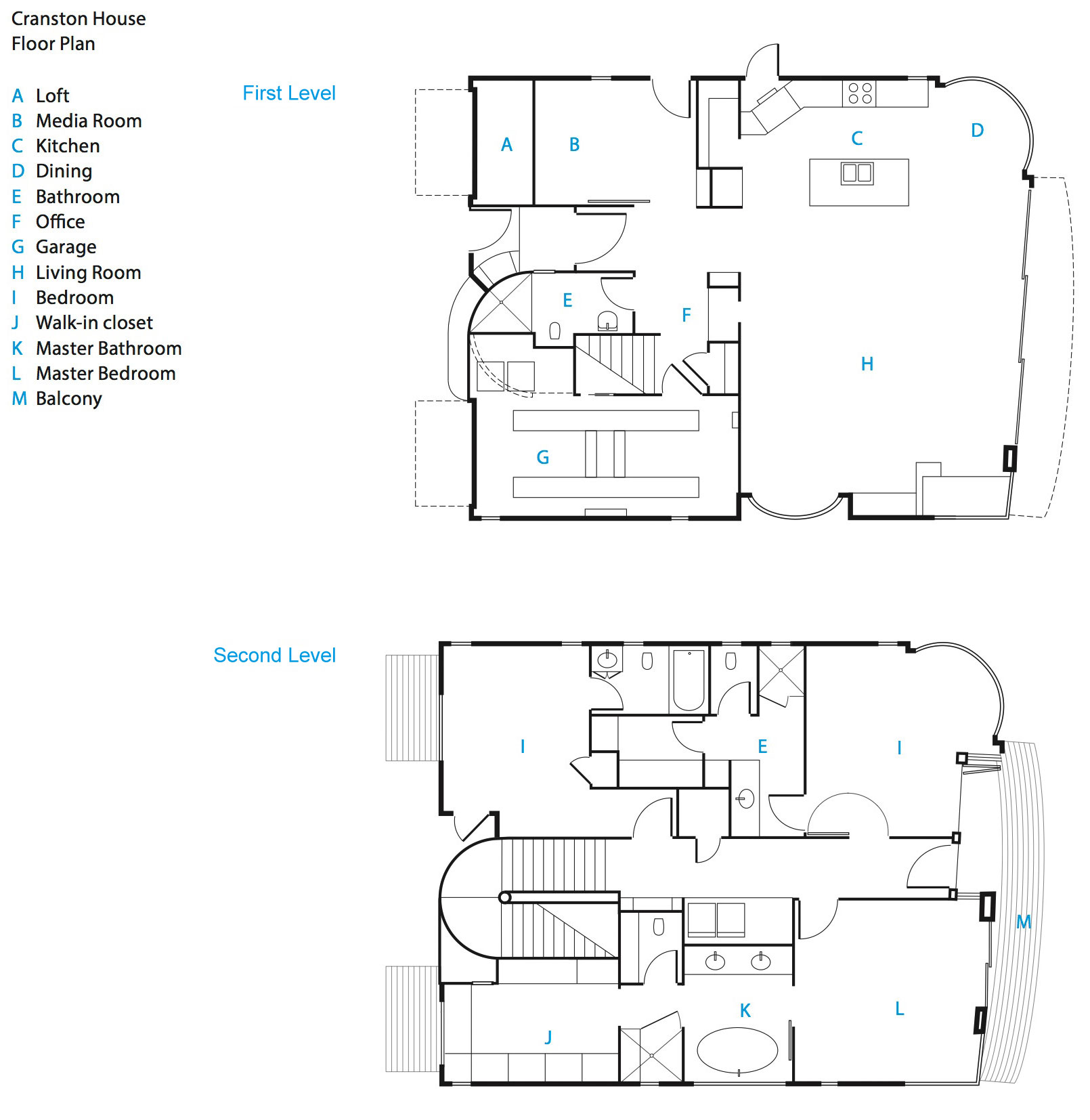 First & Second Floor Plans, EcoFriendly Beach House in