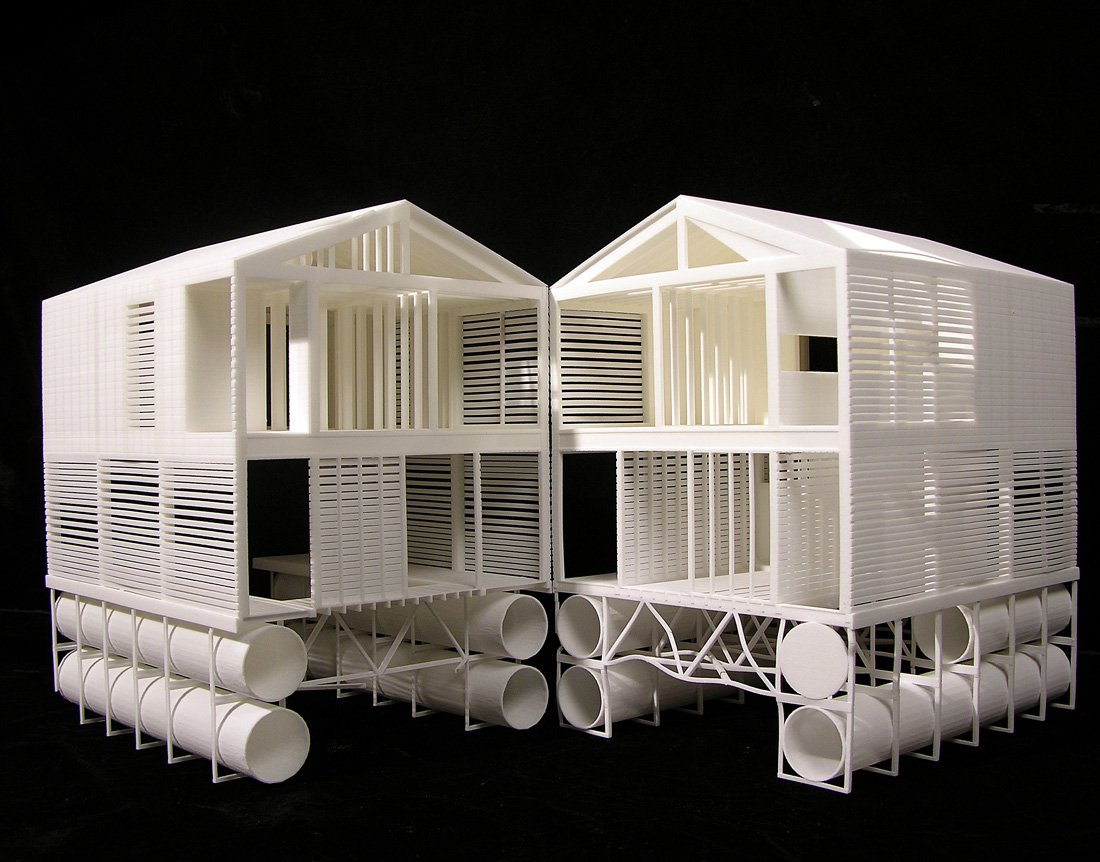Model, Float System, Floating House on Lake Huron