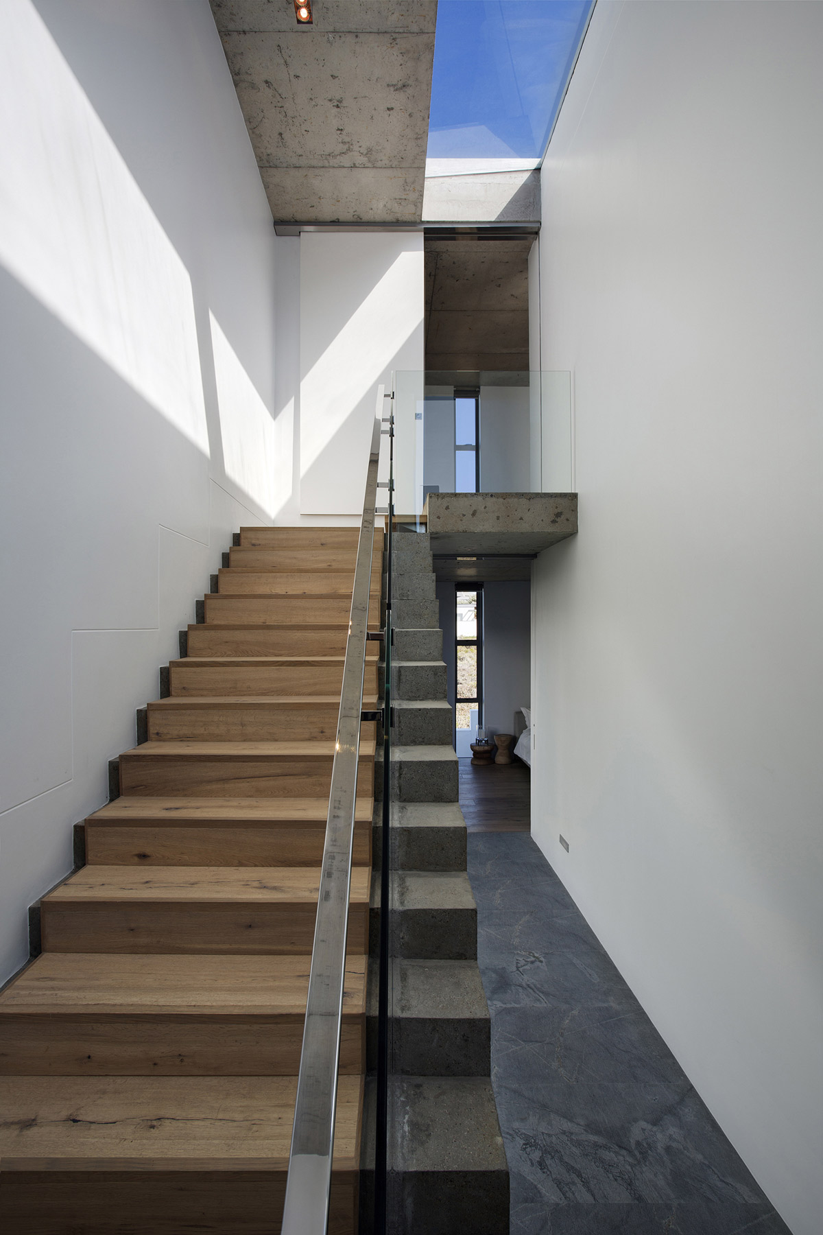 Glass, Wood & Concrete Stairs, Holiday Home in Yzerfontein, South Africa