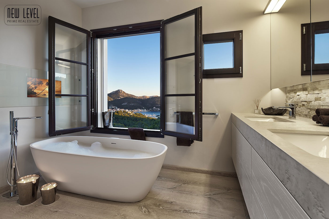 Bath, Views, Bathroom, Fabulous Villa in Puerto de Andratx, Mallorca