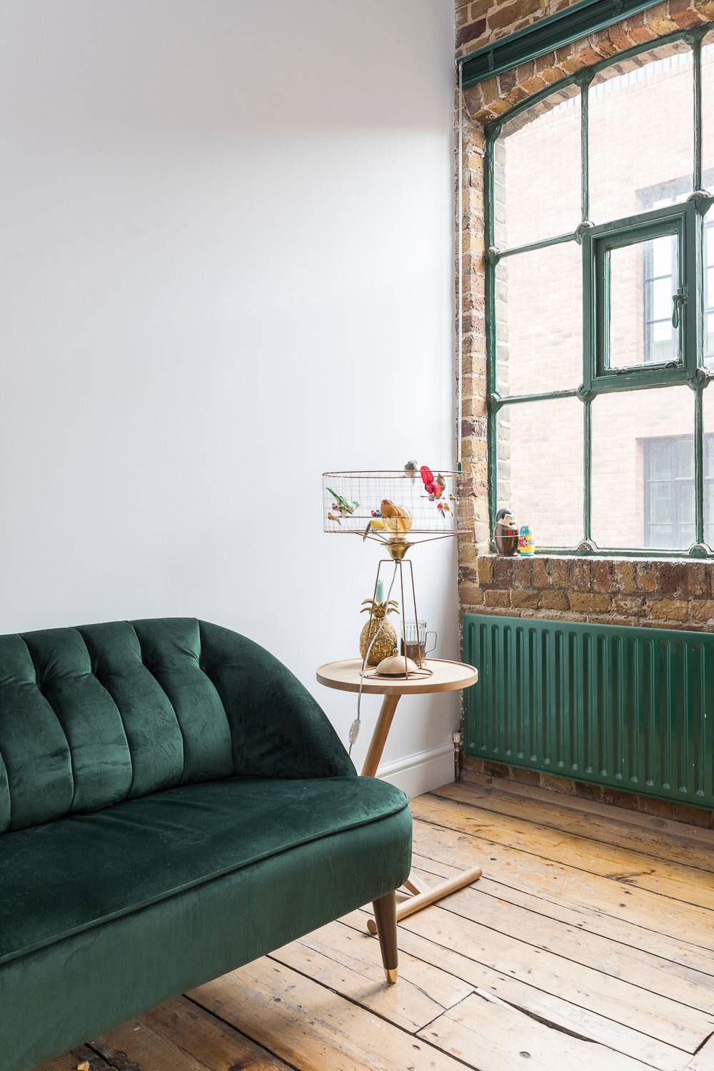 Green sofa table light